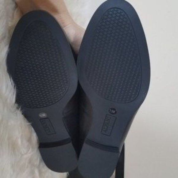 NWB Alfani black flats leather shoes size 7.5 - Picture 3 of 7